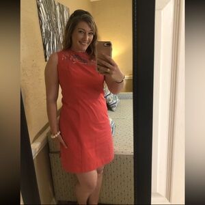 Vintage 1960s Embroidered Trees and Bridge Dress by Gaymode x JCPenney